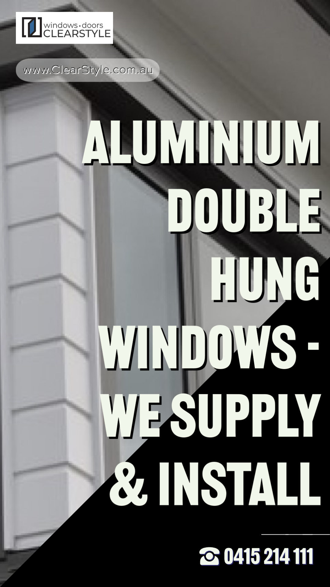 Aluminium Double Hung Windows - We Supply & Install